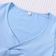 thumbnail image 5 of MEZZALL Women 2 Piece V-Neck Long Sleeve Tops With Pants Solid Color Relaxed Fit Home Pajama For Lounging And Sleep Stylish Pjs, 5 of 5