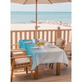 thumbnail image 2 of Outdoor Tablecloth with Umbrella Hole for Patio/Picnic/Party/Camping, Blue Beach Summer Waterproof Table Cloth Rectangle Table Cover Washable, Ocean Seaside Nautical Ombre (60"x 84"), 2 of 8