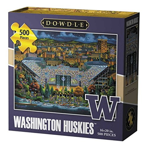 Dowdle Folk Art Washington Huskies Jigsaw Puzzle (500 ...