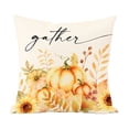 thumbnail image 3 of Fall Decor, Fall Decorations for Home, Indoor Fall Decor, Pumpkin Home Decor, 18X18 Inch Autumn Harvest Pumpkin Sunflower Print Throw Pillow Cover for Porch, Entryway, Bed, Patio,, 3 of 6