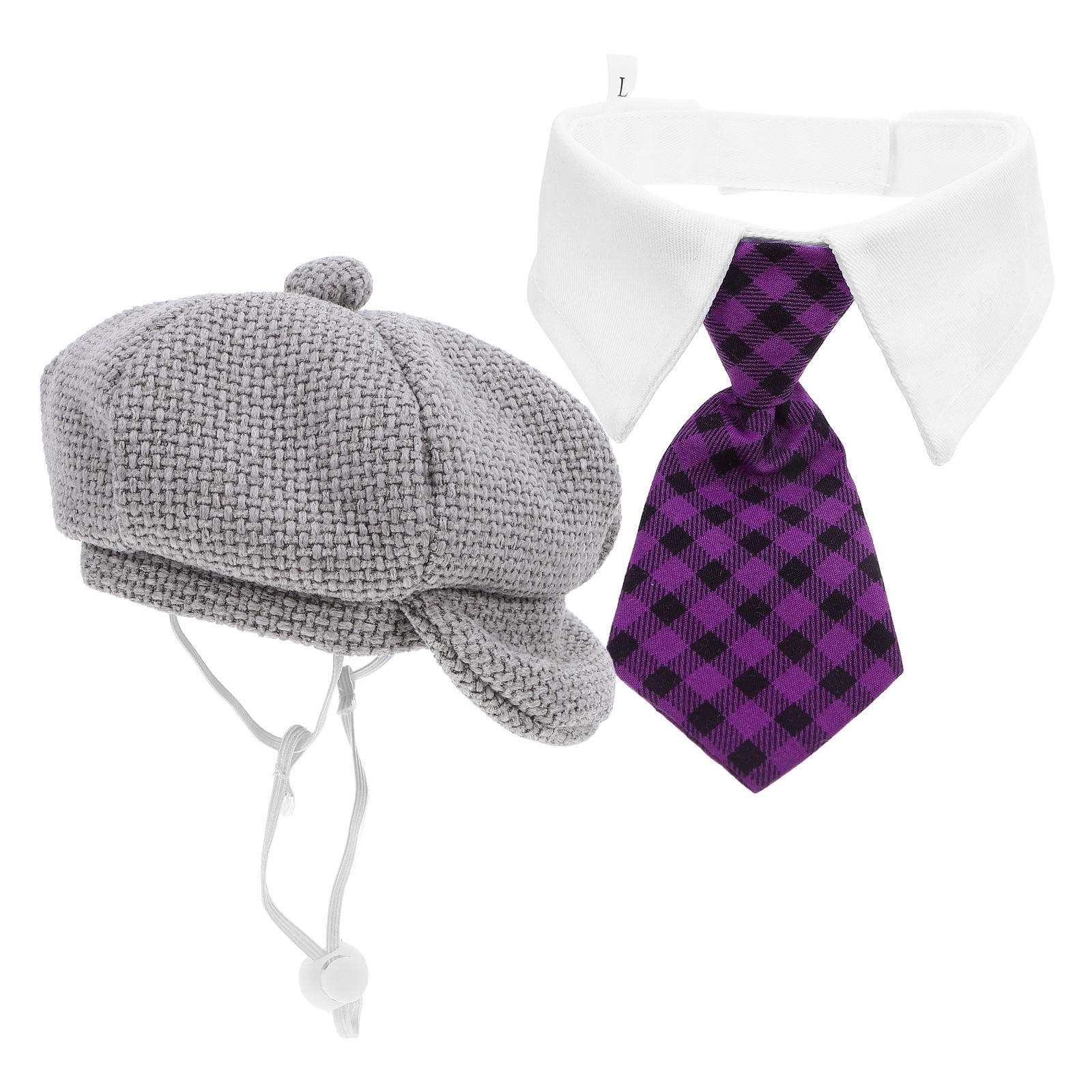 GAXIRE Adorable Pet Hat and Bowtie Kit Assorted Color 2 Comfortable Polyester 1Set
