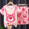 thumbnail image 1 of Pyjamas pour Garçons et Filles Ensemble de Vêtements de Maison à Manches Courtes Shorts Pyjamas, 1 of 1