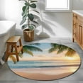 thumbnail image 4 of Round Area Rug 4 FT, Non Slip Indoor Outdoor Rug, Washable Soft Circular Carpet Non-Shedding Floor Mat for Coffee Table Nursery Foyer Balcony, 4 of 9