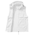 thumbnail image 5 of QIYAGBSA Vests for Women Lightweight Hooded Zip Up Sleeveless Outdoor Utility Vest with Pockets for Spring Summer Travel (White, 3XL), 5 of 9