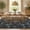 Dark blue, variant on GlowSol Machine Washable Vintage Area Rug - Soft Faux Wool, Durable, Pet Friendly Carpet for Living Room, Bedroom, Dining Room - Navy Blue, 9x12