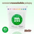 thumbnail image 3 of M&M'S World Green Milk Chocolate Candy 2lb Bag for Celebrations and Party Favors, 3 of 10