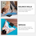 thumbnail image 3 of OUNONA 2Pcs Yoga Strong Mat TPE Black for Stability Enhancement and Home Exercise, 3 of 8