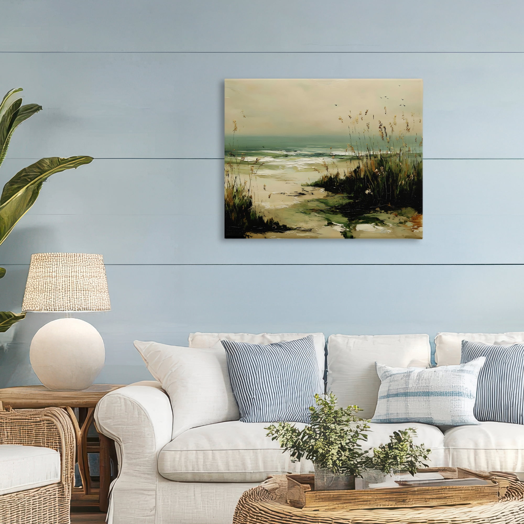 Stupell Industries Sea Oats on the Beach Canvas Wall Art, design by Franklyn Gregory