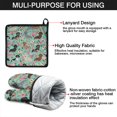 thumbnail image 7 of Dachshund and Flower Kitchen Oven Mitt and Pot Holder Sets 4 Pcs for Baking, Cooking and Grilling, Heat Resistant Up To 392 °F, 7 of 7