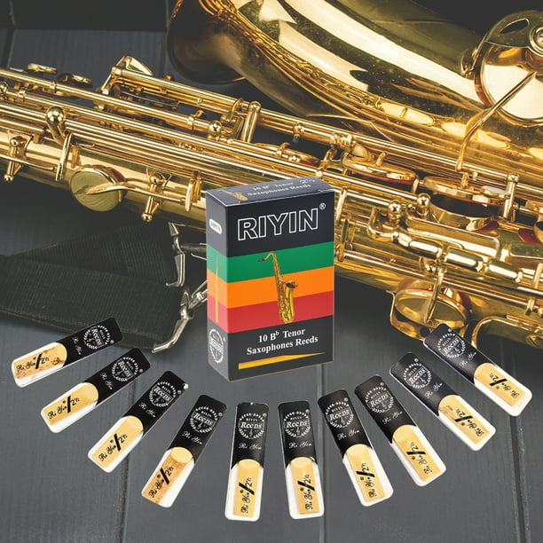 10 piezas de accesorios de piezas de instrumentos de viento de madera Bb para saxofón Alto (dureza 1,5)