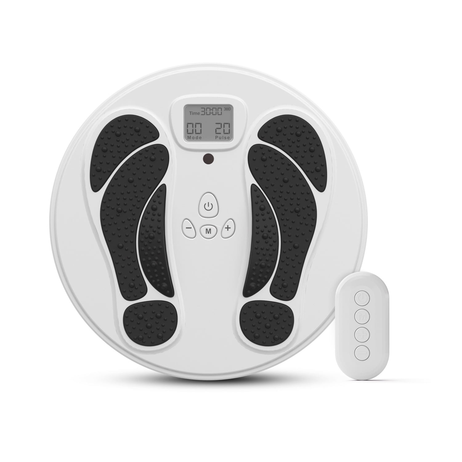 Deluxe Foot & Body Circulation Stimulator with Infrared Heat, Smart TENS EMS Machine with Digital Remote, Luxury Personal Wellness Recovery Kit for Home and Office
