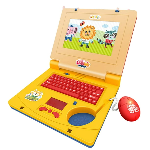 Cartoon Children's Computer Toy Mini Office Pretend Play Laptop with