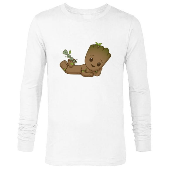 Marvel Studios I Am Groot Poot! - Long Sleeve T-Shirt for Men - Customized-White