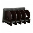 thumbnail image 3 of Lipstore Acrylic CD Holder Holder Stand CD Storage Rack for Living Room Shelf Desktop black and dark red, 3 of 8