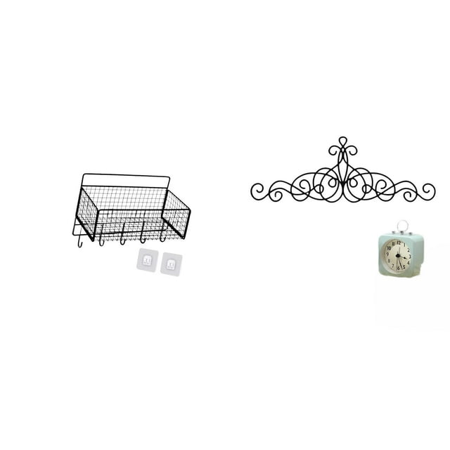 Placa decorativa de pared con diseño floral metálico en espiral para interiores y exteriores, ideal para patio, porche o valla. Elegante pieza decorat