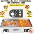 thumbnail image 4 of Commercial Electric Grill for Perfectly Grilled Meals -18-Inch Countertop Teppanyaki Flat Grill, Non-Stick Surface, Durable Stainless Steel, Adjustable Temperature Control, and Efficient 110V Power, 4 of 7