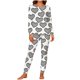 thumbnail image 3 of TaTaai Cozy Couple Matching Pajama Set, Christmas Valentine's Day Matching Loungewear, Long-Sleeve Round Neck Double Pocket Set Gift, 3 of 8