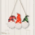 thumbnail image 3 of Injueey Decoración colgante de gnomo de Navidad, adornos de habitación para interiores y exteriores interesantes, colgante de cartel de Kits de decoración para fiestas, 3 of 6