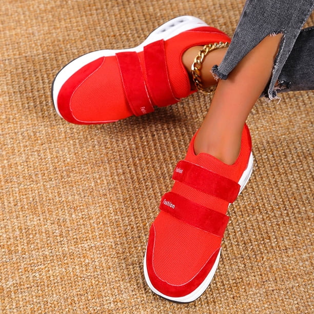 Zapatos casuales con tacón de cuña para mujer, zapatos viejos con suela gruesa, zapatillas deportivas Wmkox8yii shalkjhdk985