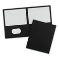 thumbnail image 7 of Two-Pocket Folder, 40-Sheet Capacity, 11 X 8.5, Black, 25/box | Bundle of 5 Boxes, 7 of 7