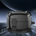 thumbnail image 1 of Étui de Protection en TPU pour Galaxy Buds 3 / Buds 3 Pro, Étui Rigide Antichoc Compatible avec Samsung Galaxy Buds 3 / Buds 3 Pro (Motif Fibre Noire), 1 of 6
