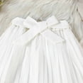 thumbnail image 6 of Girls Outfit Casual Two Piece Vest Top Collar Pleated Skirt Kids Summer Clothes,White,Size 6 -7 Years, 6 of 9