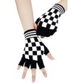 thumbnail image 2 of GFDYREE Unisex Stretchy Fingerless Hand Warmer Skeleton Gloves, 2 of 5