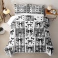 thumbnail image 2 of Erosebridal Kawaii Black Bow Quilt Full for Boys Girls, Princess Cartoon Full Bedspread Sets, 3 Pieces, 2 of 7