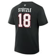 thumbnail image 2 of Men's Fanatics Tim Stutzle Black Ottawa Senators Authentic Stack Name & Number T-Shirt, 2 of 2