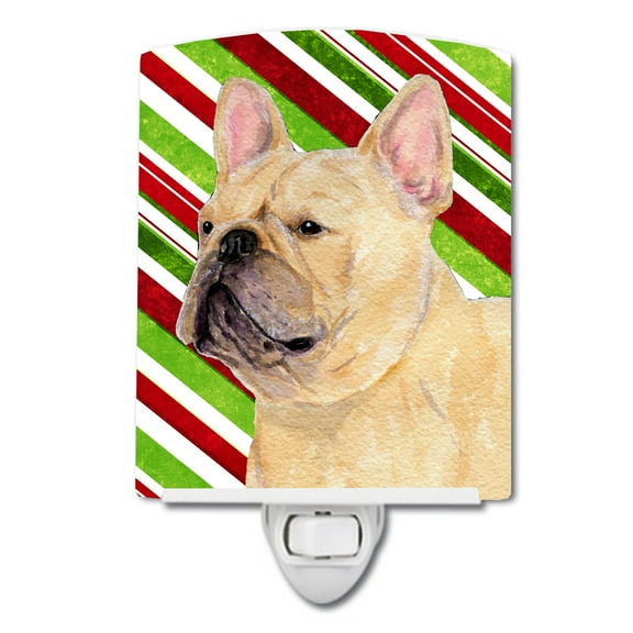 French Bulldog Holiday Christmas Ceramic Night Light