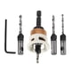 thumbnail image 4 of Juego de 6 brocas avellanadoras de profundidad ajustable para carpintería, perforación precisa e instalación de tornillos ocultos., 4 of 6