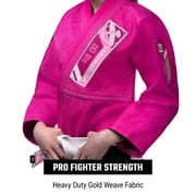 Hayabusa Ascend Lightweight Jiu Jitsu Gi Kids - Pink, Y4
