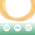 thumbnail image 2 of 3 Meter Length Natural Latex Rubber Tubing, 2x4mm(IDxOD) Rubber Tube Hose, Yellow, 2 of 7