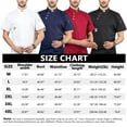 thumbnail image 4 of ZheElen for Chef Jacket Cotton Kitchen Apron Three Buttons Tops Catering ple Style Kitchen Supplies for Grill Restaurant Blue M, 4 of 6