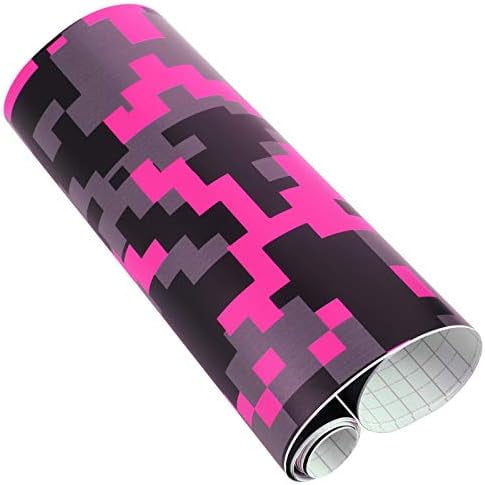 Generic Camouflage Graffiti Car Vinyl Film Wrap Sticker Pink Digital 152x30