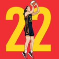 thumbnail image 2 of Game Garment Women Basketball Player 22 Indiana Sports Fan Unisex Crewneck T Shirts Graphic Tees - Clark 22 Red XS-3XL, 2 of 6