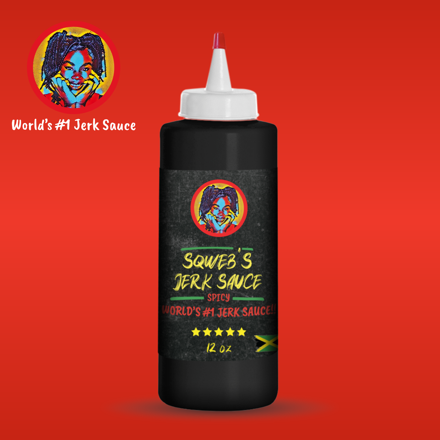 Sqwebs Jerk Sauce Spicy 12oz