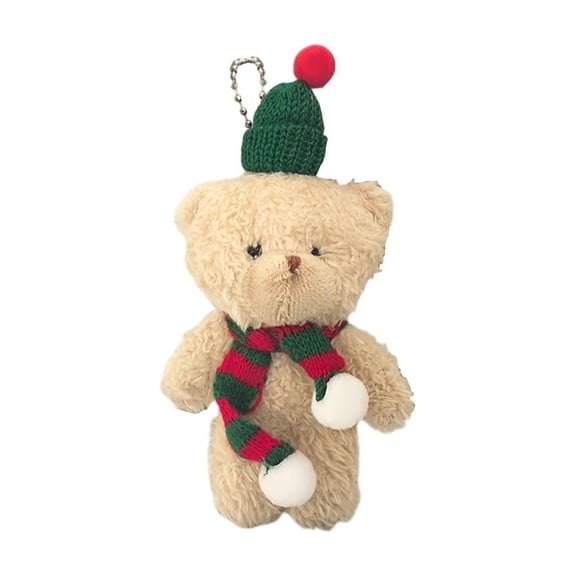 Luoshdecor Bear Plush Toys Hanging Decoration,Scarf Bear Pendant Gift for Valentine's Day Party Decor