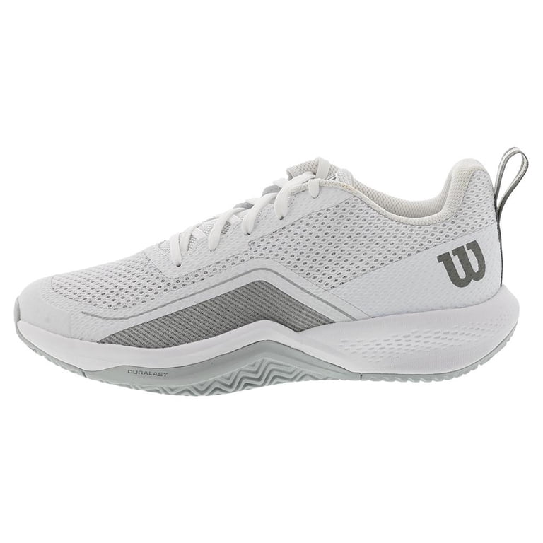 Wilson Men`s Rush Pro Lite Tennis Shoes White and Pearl Blue  display picture 1