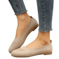 thumbnail image 3 of Sngxgn Womens Flat Shoes Classic Flats Dress Shoes Soft Flats for Woman Comfortable Dressy(Khaki,37), 3 of 8