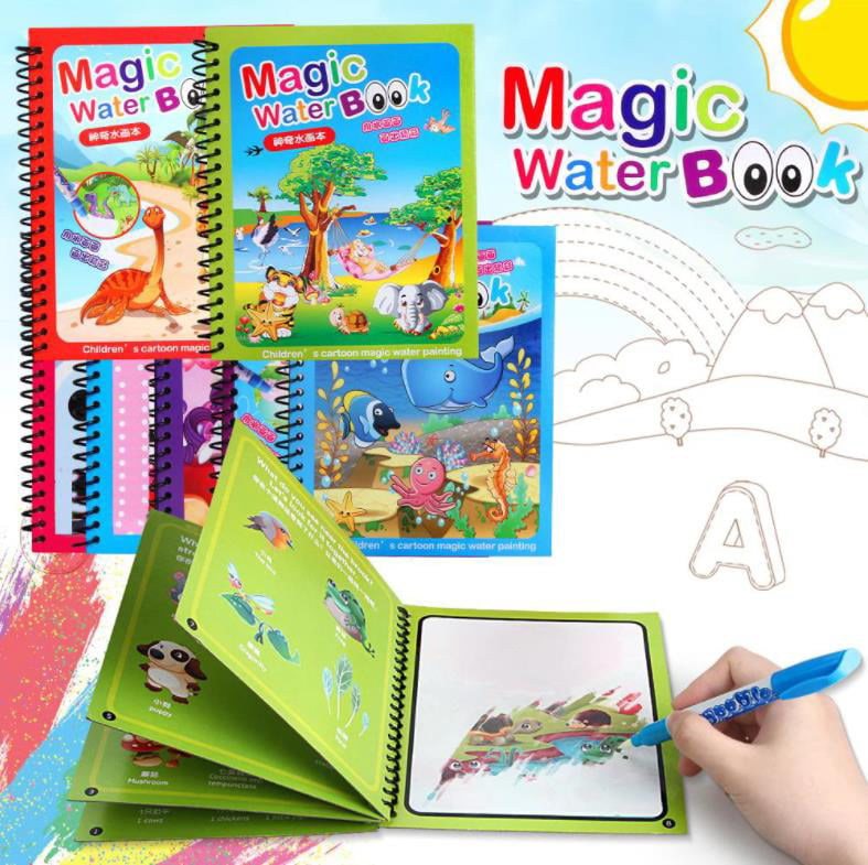 traffic-Water paint Coloring Book Magic Kids Water Drawing Book 