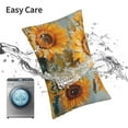 thumbnail image 5 of Kdxio Cotton Pillow Cases 20"x30" Pillowcases,Soft and Breathable Bedroom Pillow Cases-Sunflower Field Art-No Pillow Core, 5 of 5