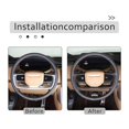 thumbnail image 2 of Para 2023 2024, accesorios de marco decorativo para cubierta de volante de automóvil, fibra de carbono ABS, 2 of 3