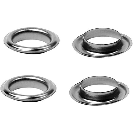 

Trimming Shop 40mm Gun Metal Extra Large Eyelets Rings with Washers Pack of 10 - Grommets for Clothing and Leathercraft Washers for Vinyl Banners & Canvas Holding