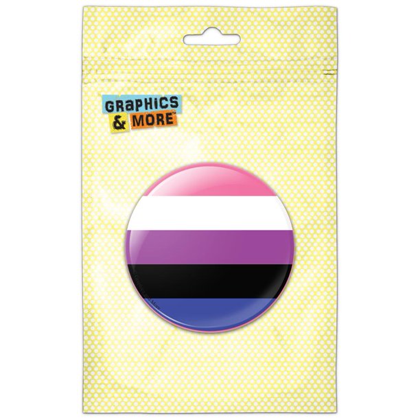 Graphics And More Gender Fluid Genderfluidity Pride Flag Pinback 