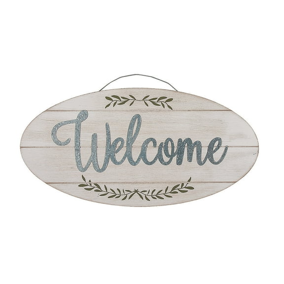 Wood Welcome Sign - Home Decor - 1 Piece