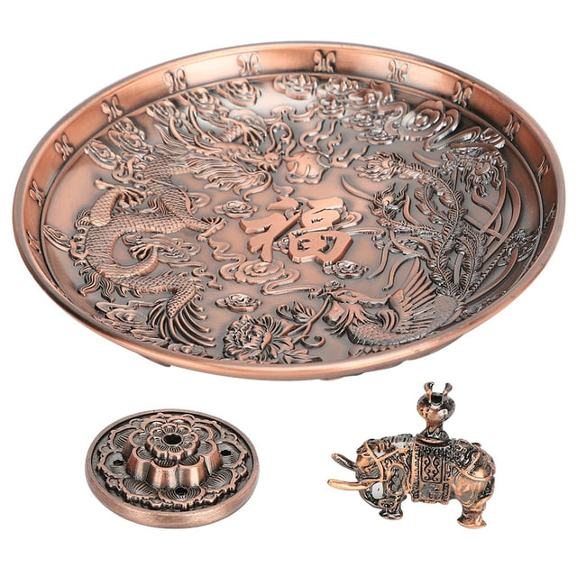 Incense BurnerIncense Holder Dragon Phoenix Lotus Incense Dragon Phoenix Burner Highly Versatile