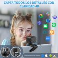 thumbnail image 4 of NOVAKA C&aacute;mara Web 4K, Micr&oacute;fono Integrado con Cancelaci&oacute;n de Ruido, Sensor CMOS, Enfoque Autom&aacute;tico R&aacute;pido, USB Plug&Play, para Streaming, Cl, 4 of 8