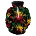 thumbnail image 2 of Sudadera con capucha con estampado 3D de hojas de malezas para hombre, sudadera informal de manga larga con patrón de plantas coloridas, sudadera holgada unisex, jersey de calle, 2 of 4