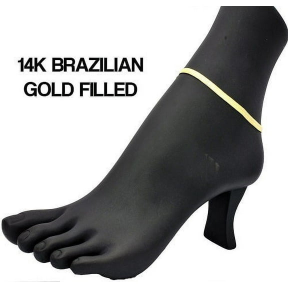 14k Gold Filled Herringbone Ankle Bracelet